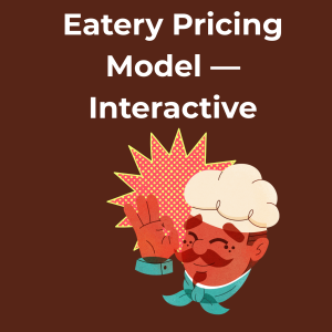 Eatery Pricing Model